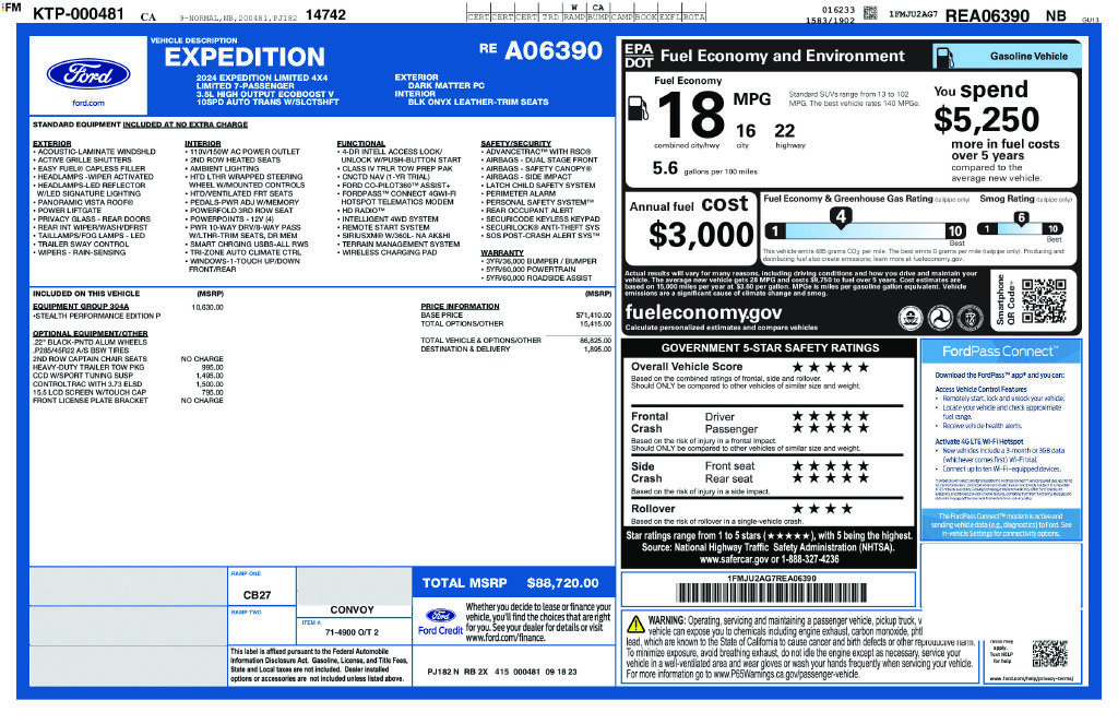 Certified 2024 Ford Expedition Limited AWD/4WD image 6
