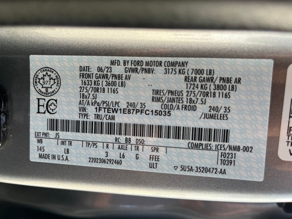 Certified 2023 Ford F150 Tremor w/ 360 Degree Camera Package image 38