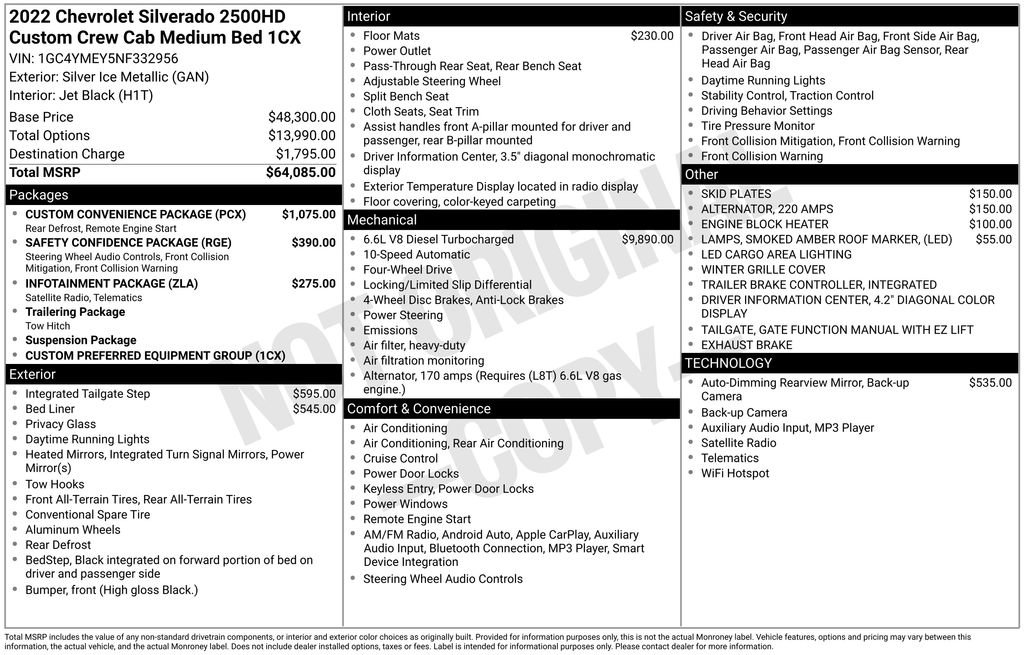 Used 2022 Chevrolet Silverado 2500 Custom w/ Custom Convenience Package image 2