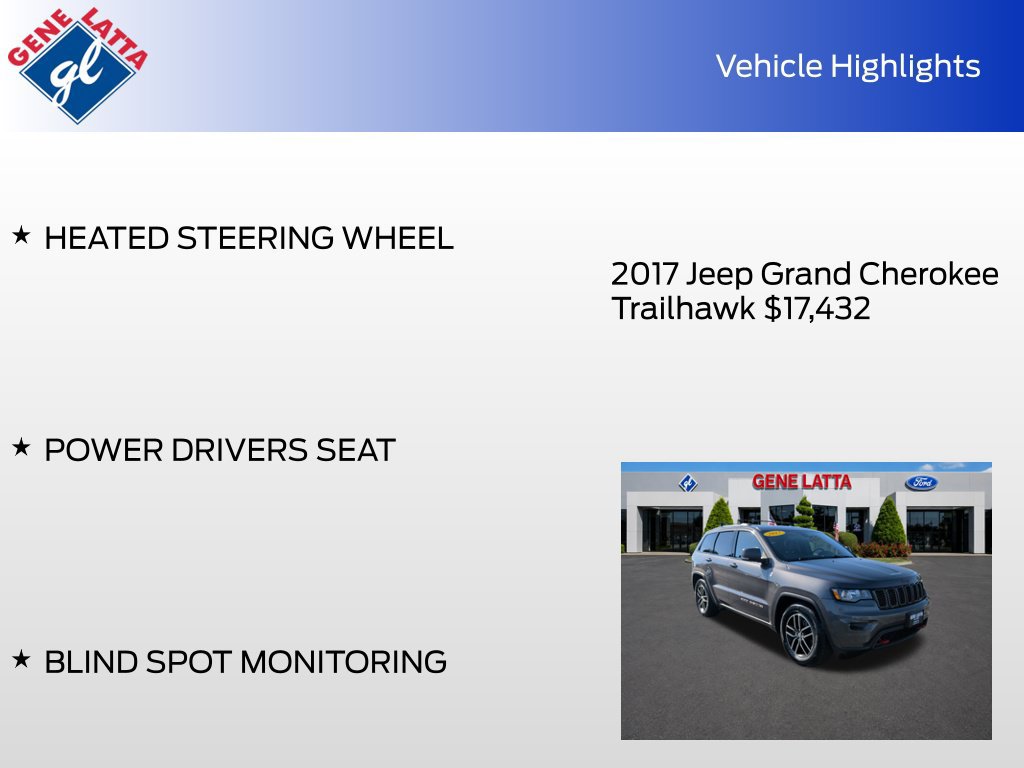 Used 2017 Jeep Grand Cherokee Trailhawk AWD/4WD image 34