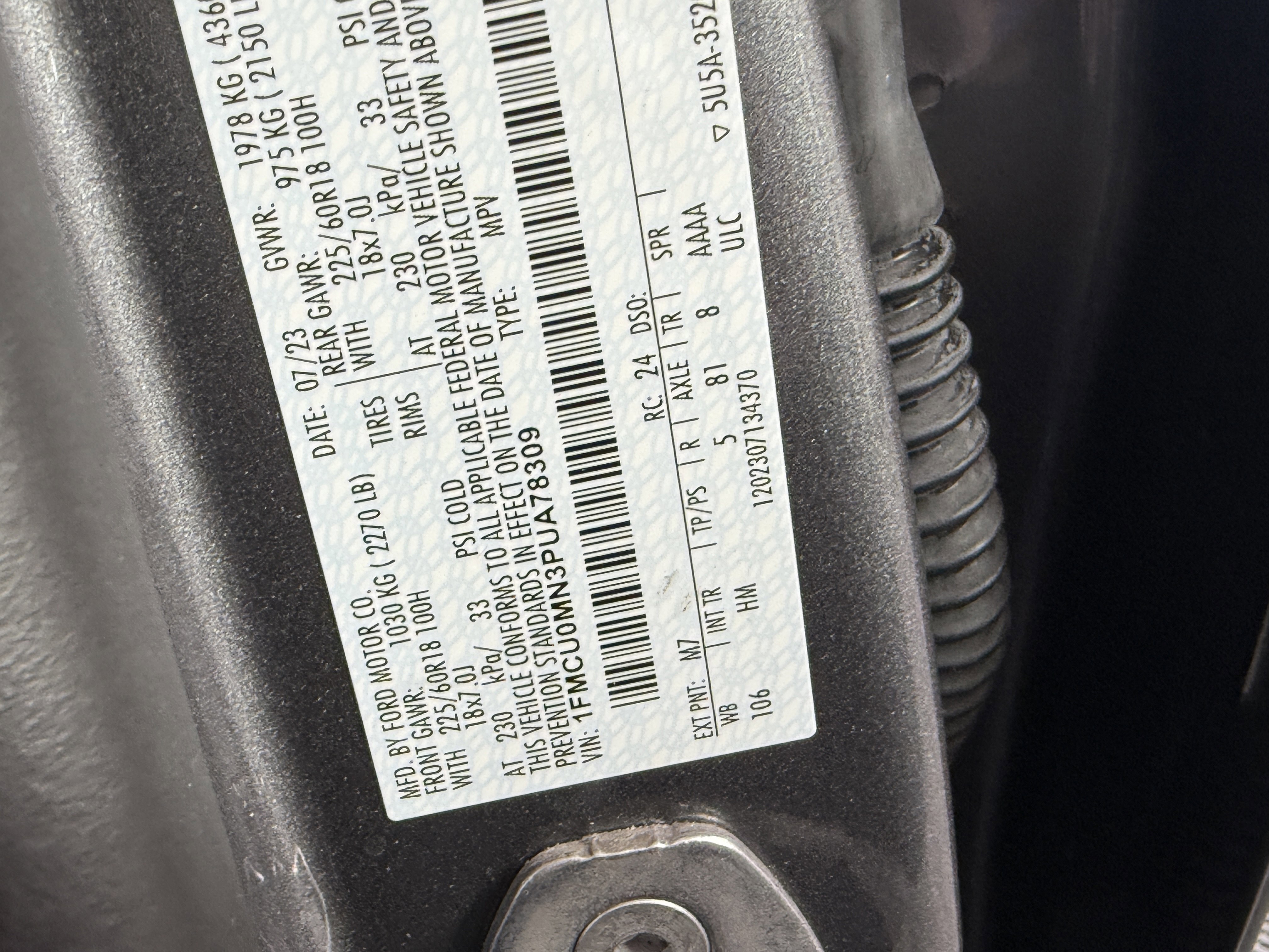 Certified 2023 Ford Escape ST-Line w/ Tech Pack #1 image 30