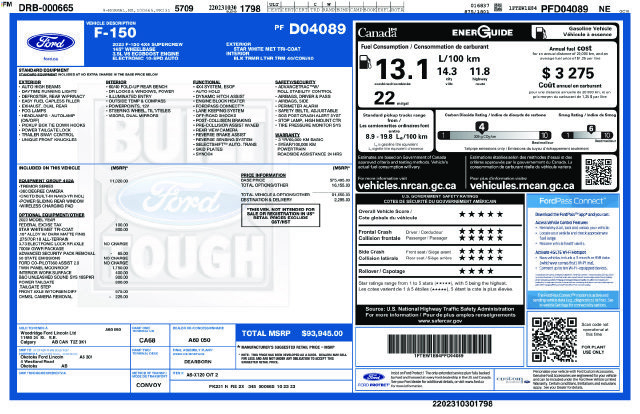 Certified 2023 Ford F150 Tremor w/ Equipment Group 402A High AWD/4WD image 38