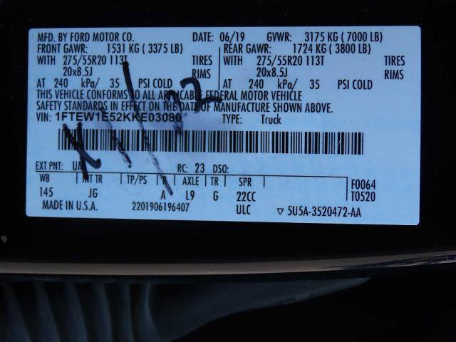 Certified 2019 Ford F150 XL w/ Equipment Group 101A Mid image 37