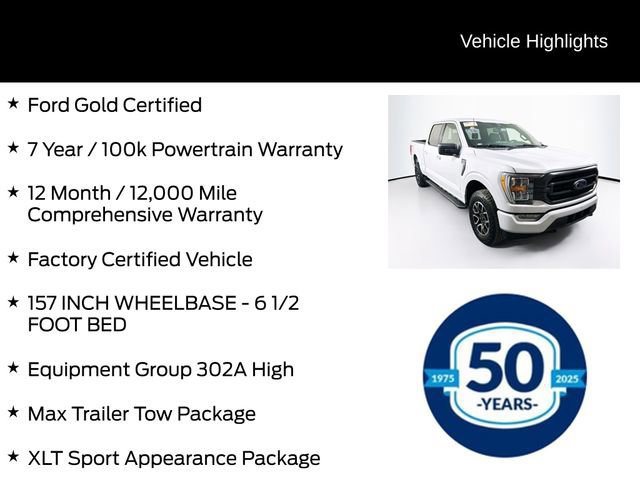 Certified 2022 Ford F150 XLT w/ Equipment Group 302A High image 10