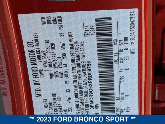 Certified 2023 Ford Bronco Sport Heritage AWD/4WD image 24