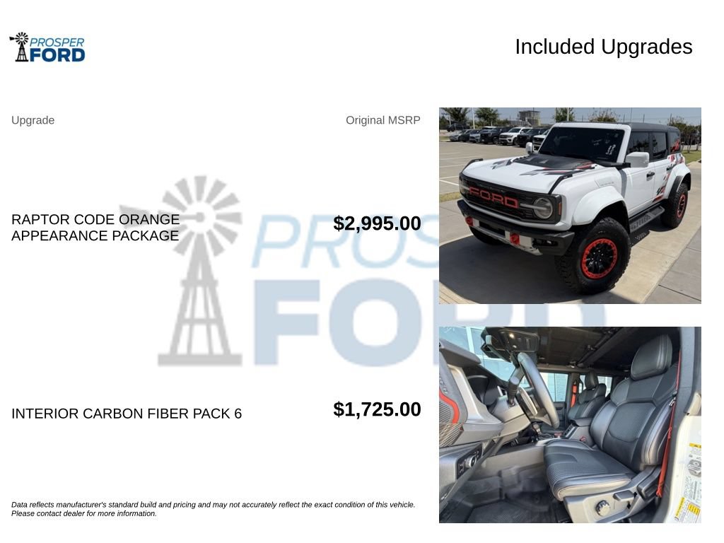 Certified 2024 Ford Bronco Raptor AWD/4WD image 3