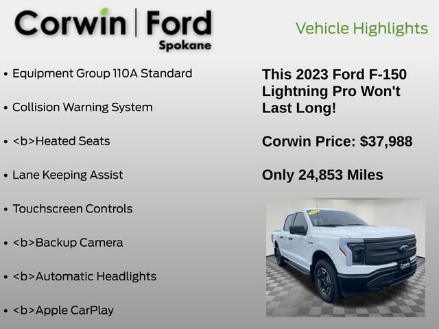 Certified 2023 Ford F150 Lightning Pro image 7