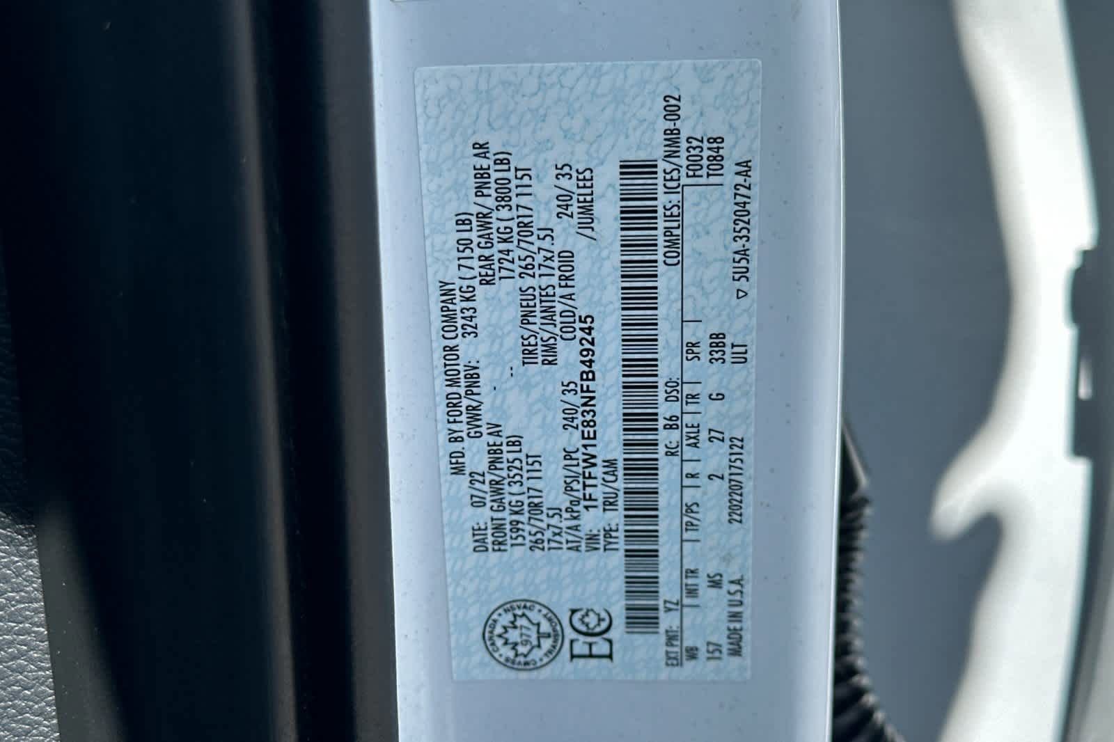 Certified 2022 Ford F150 XLT image 29