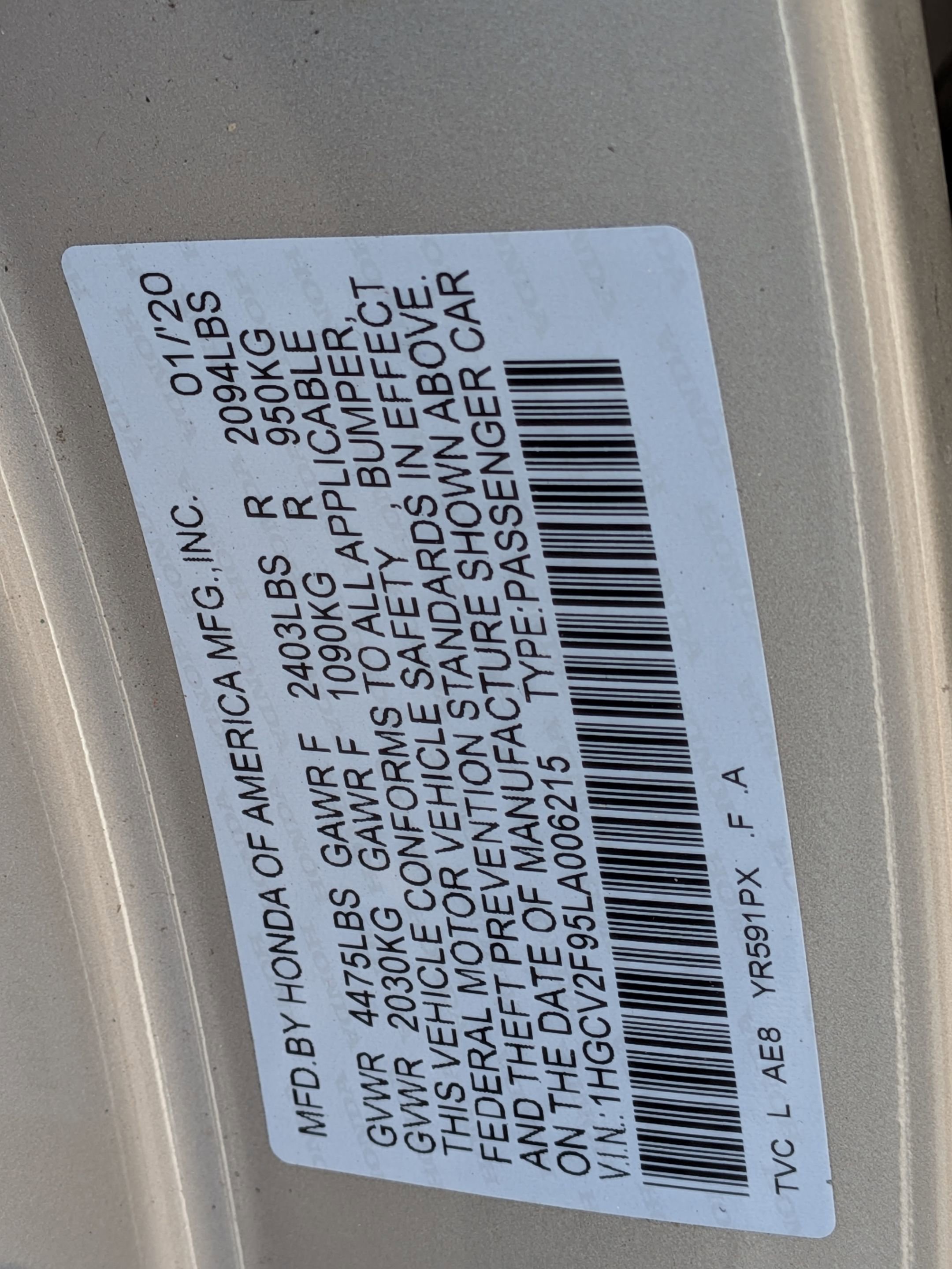 Used 2020 Honda Accord Touring image 39