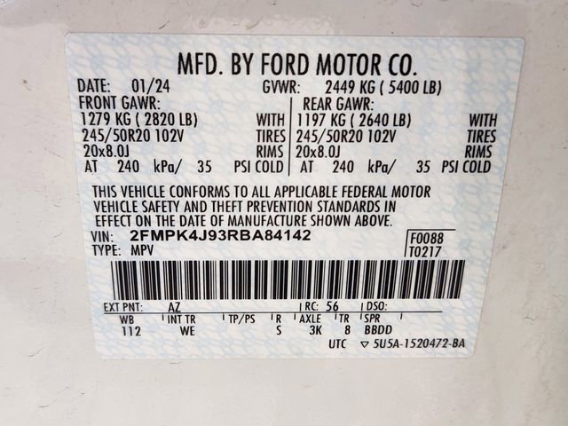 Certified 2024 Ford Edge ST-Line w/ Class II Trailer Tow Package image 28
