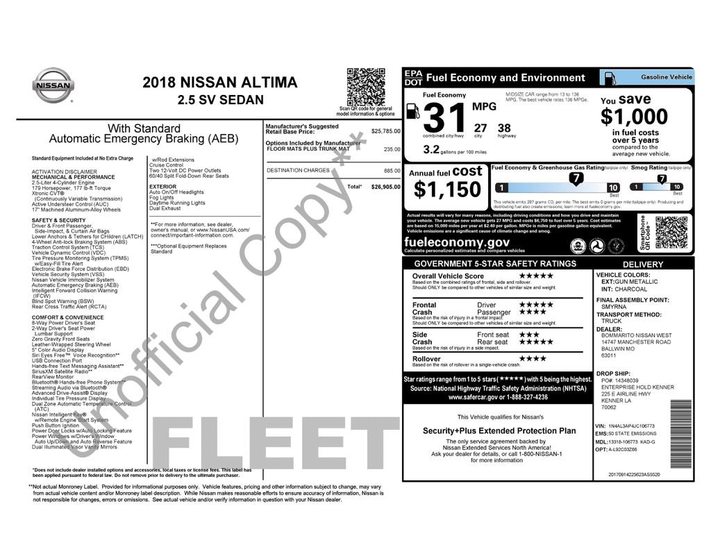 Used 2018 Nissan Altima 2.5 SV FWD image 5