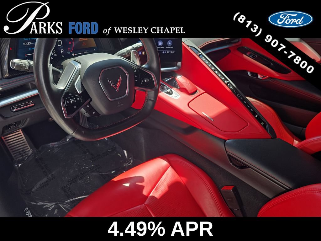 Used 2021 Chevrolet Corvette Stingray Preferred Cpe w/ Engine Appearance Package RWD image 11