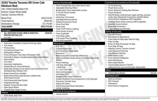 Used 2020 Toyota Tacoma SR AWD/4WD image 33