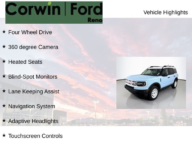 Certified 2024 Ford Bronco Sport Heritage w/ Heritage Convenience Package AWD/4WD image 7