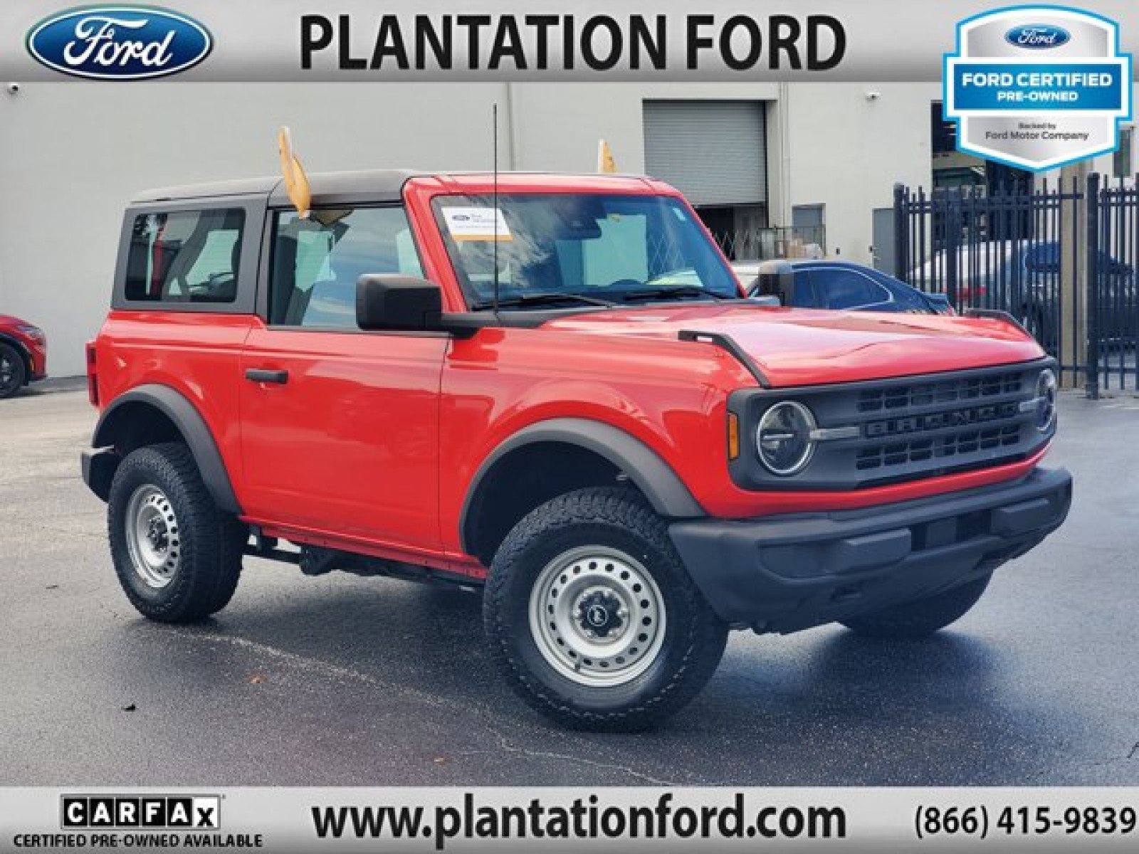Certified 2022 Ford Bronco Base 2 Door 4x4