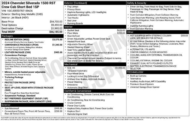 Used 2024 Chevrolet Silverado 1500 RST w/ Redline Edition AWD/4WD image 8