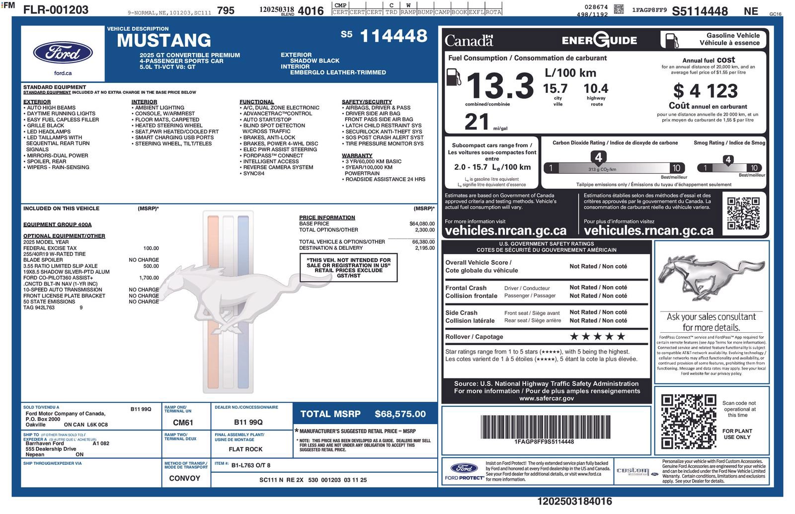 Certified 2025 Ford Mustang GT Premium RWD image 4