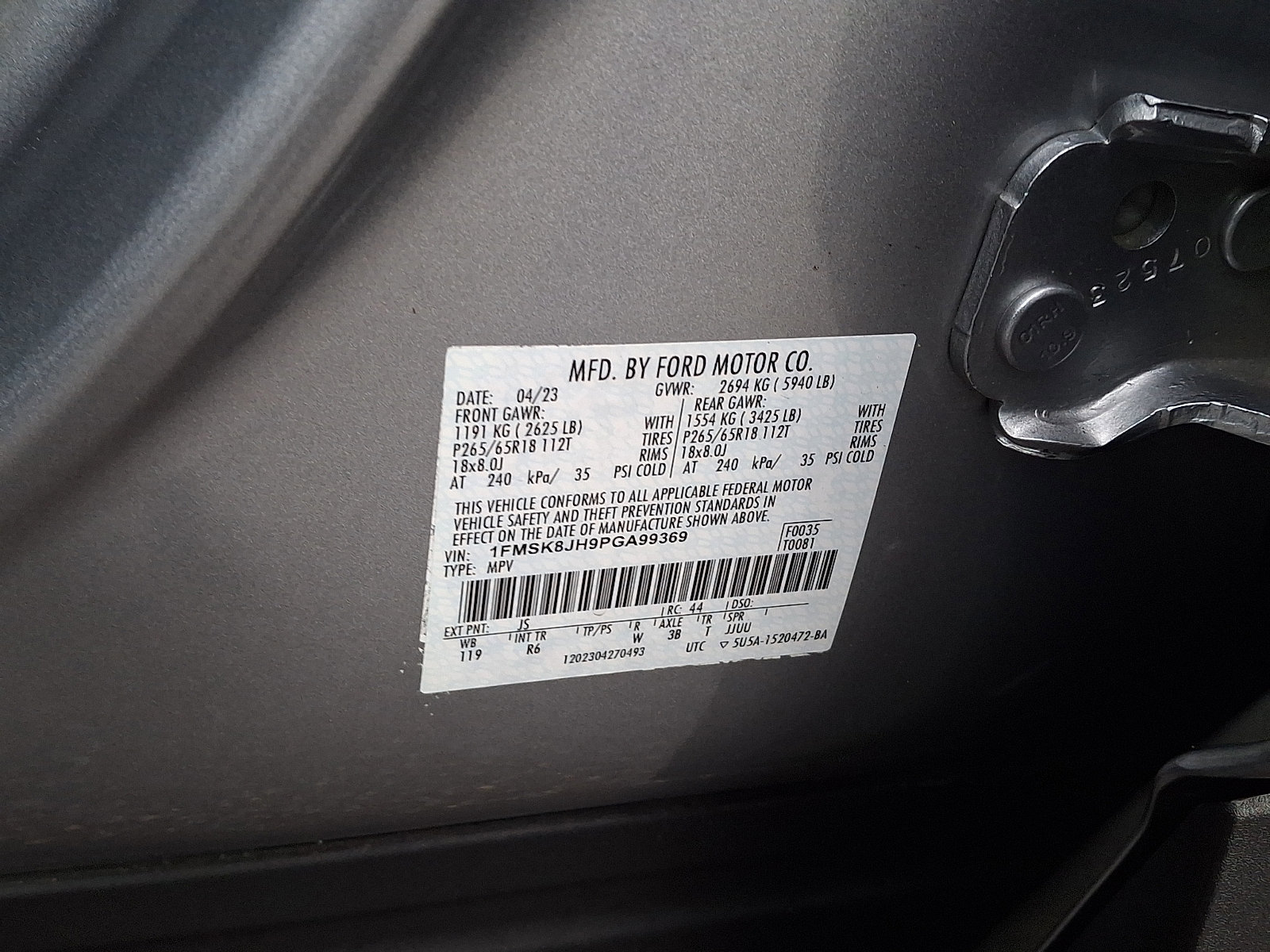 Certified 2023 Ford Explorer Timberline w/ Timberline Technology Package image 27