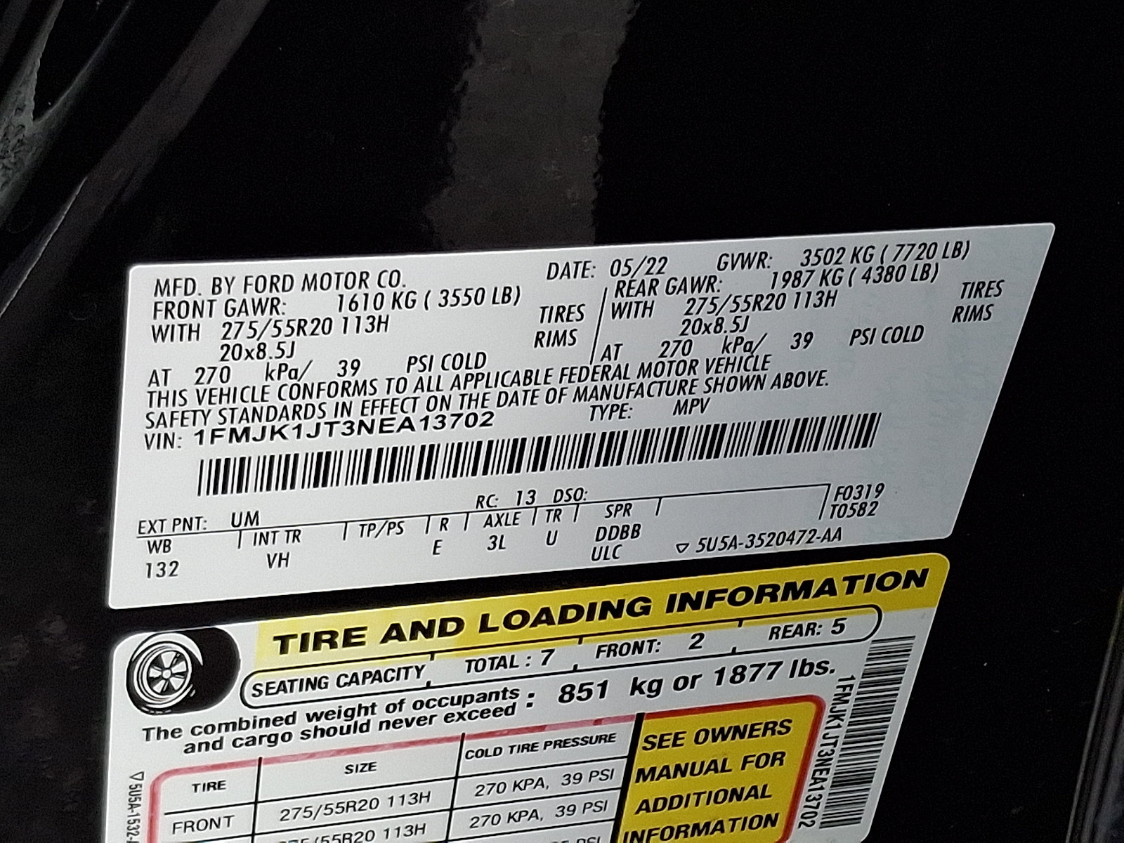 Certified 2022 Ford Expedition Max XLT AWD/4WD image 27