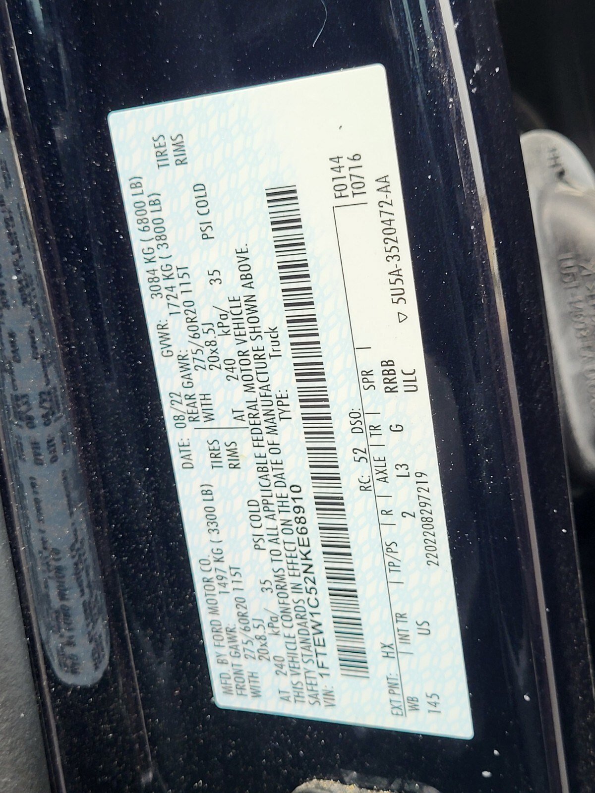 Certified 2022 Ford F150 XLT w/ Equipment Group 302A High image 34