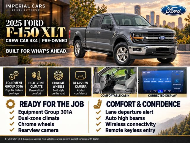Certified 2025 Ford F150 XLT w/ Equipment Group 301A Standard AWD/4WD image 6