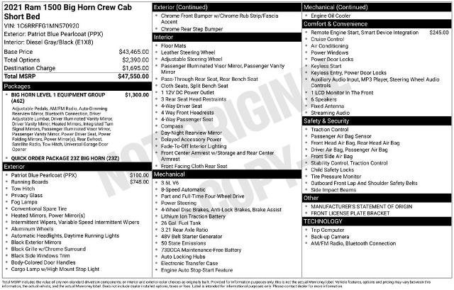 Used 2021 RAM 1500 Big Horn image 23