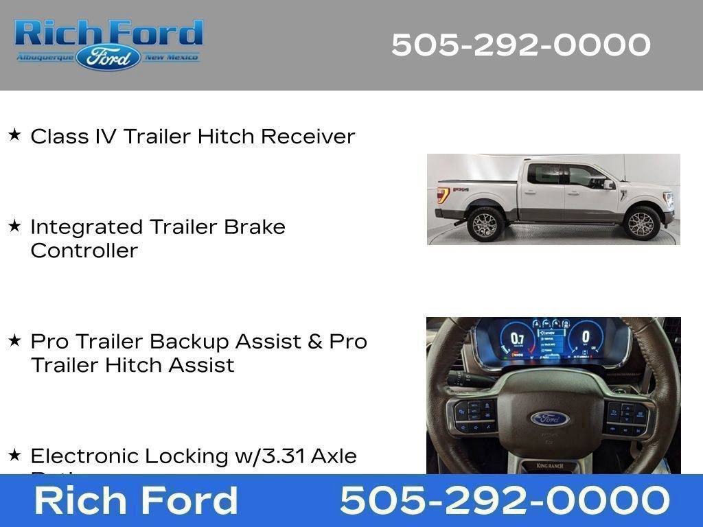 Certified 2023 Ford F150 King Ranch w/ Equipment Group 601A High AWD/4WD image 73