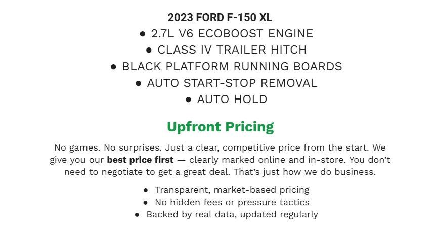 Certified 2023 Ford F150 XL w/ STX Appearance Package