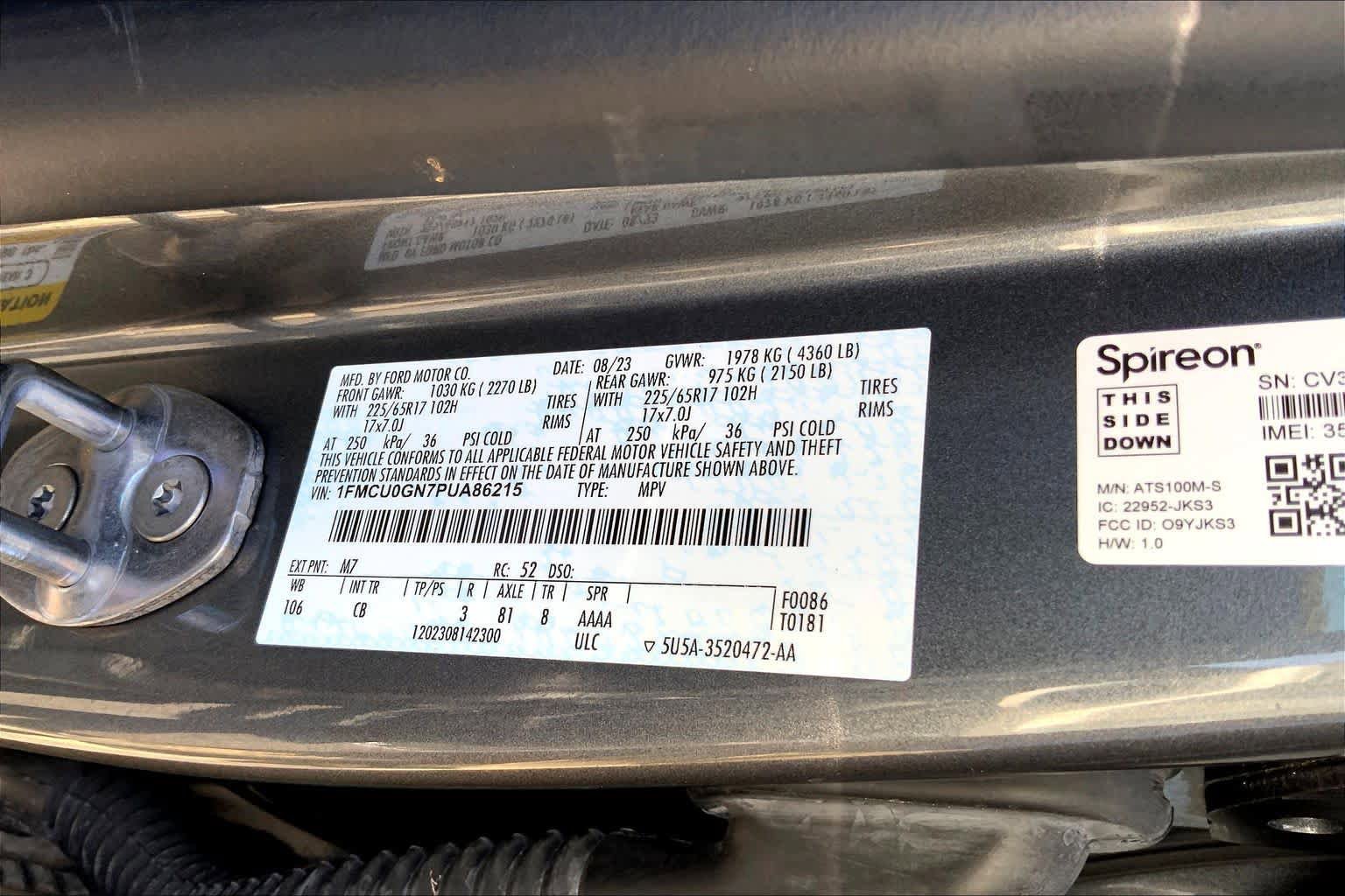 Certified 2023 Ford Escape Active FWD image 33