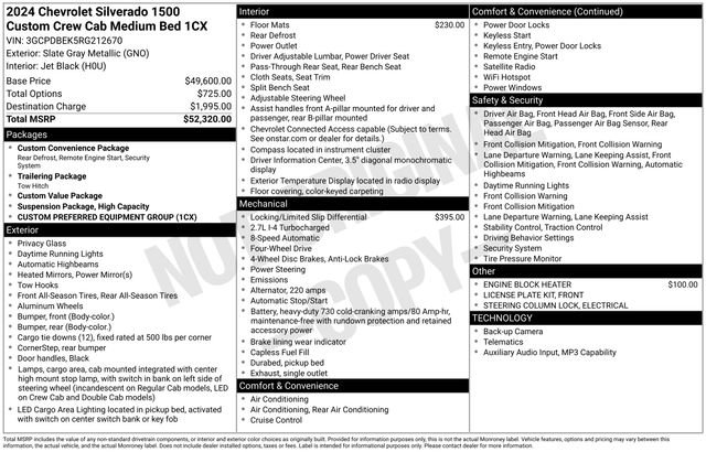 Used 2024 Chevrolet Silverado 1500 Custom AWD/4WD image 34