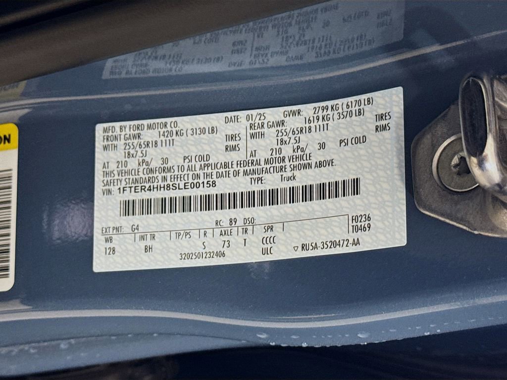 Certified 2025 Ford Ranger XLT w/ Equipment Group 301A High AWD/4WD image 32