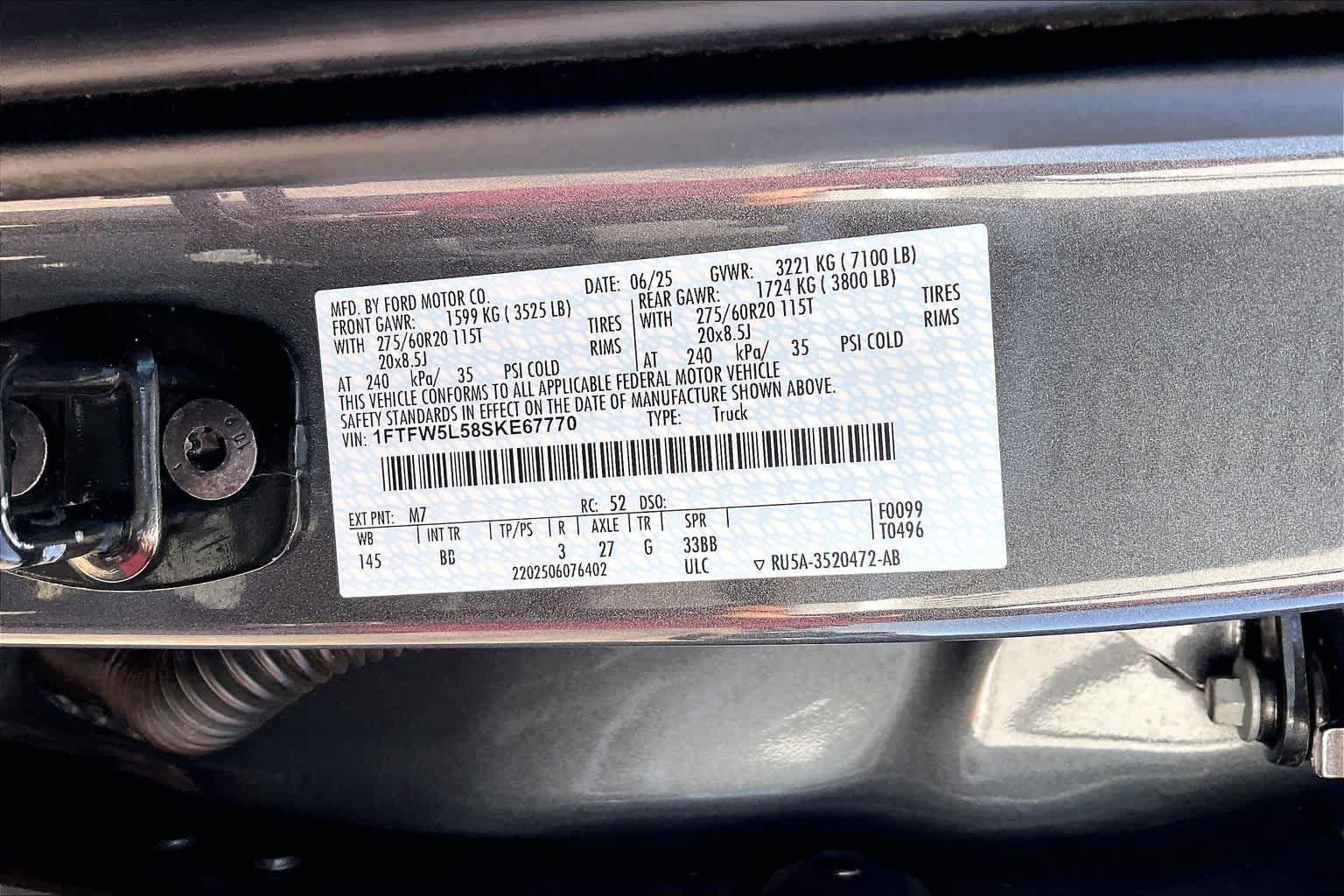 Certified 2025 Ford F150 Lariat w/ Equipment Group 501A Mid AWD/4WD image 33