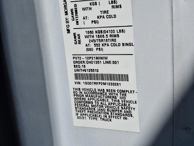 Used 2021 GMC Savana 3500 w/ Power Convenience Package RWD image 24