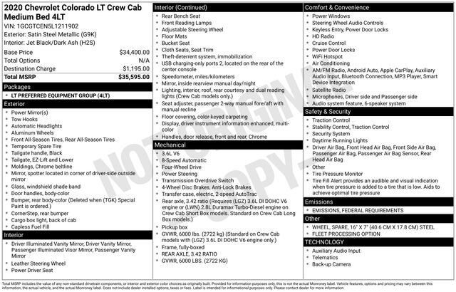 Used 2020 Chevrolet Colorado LT image 35