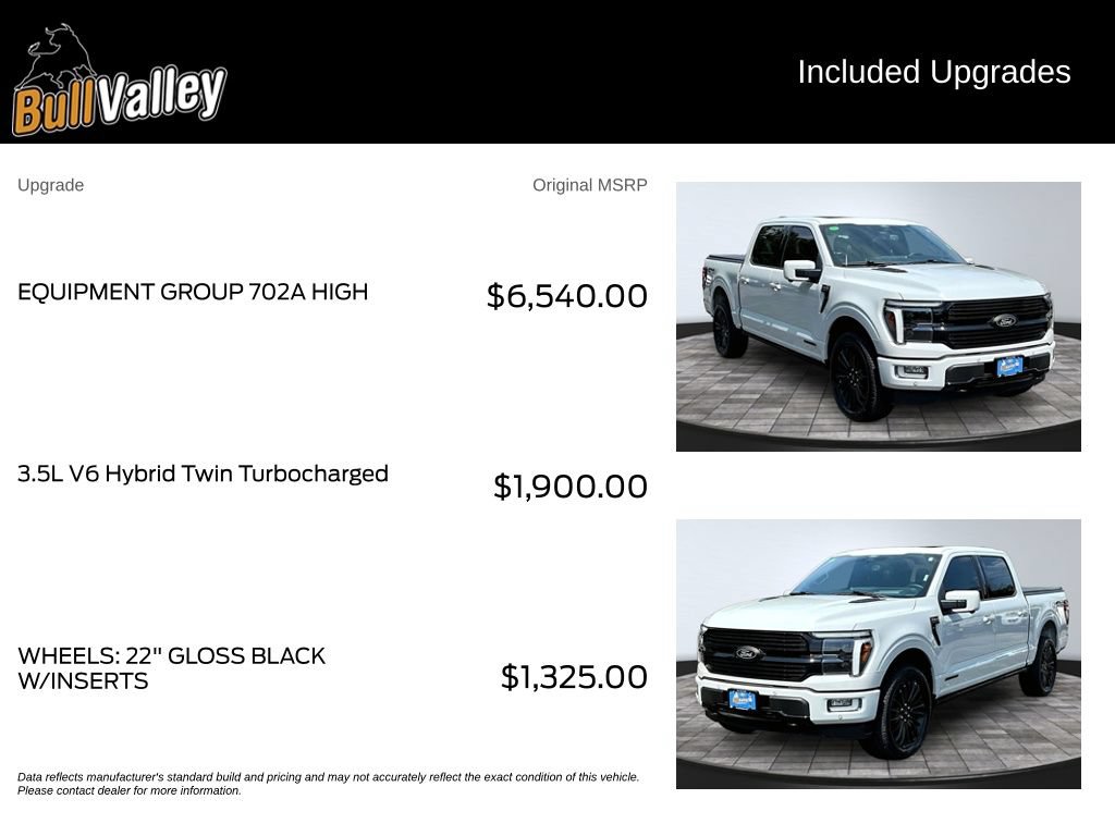Certified 2024 Ford F150 Platinum w/ Equipment Group 702A High AWD/4WD image 10