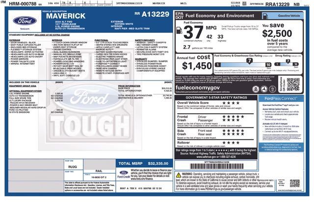 Certified 2024 Ford Maverick XLT w/ XLT Luxury Package FWD image 10