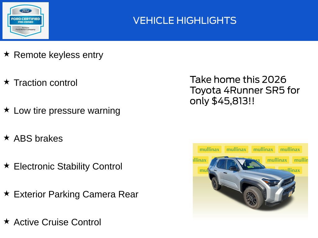 Used 2026 Toyota 4Runner SR5 AWD/4WD image 18
