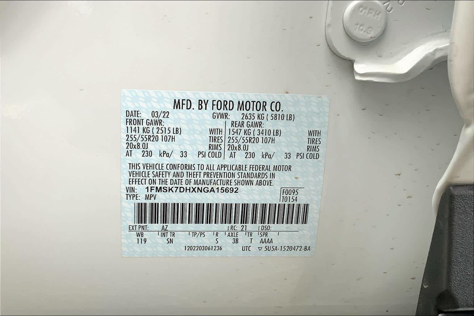Certified 2022 Ford Explorer XLT w/ Equipment Group 202A RWD image 35