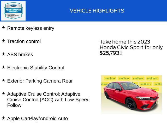 Used 2023 Honda Civic Sport image 17
