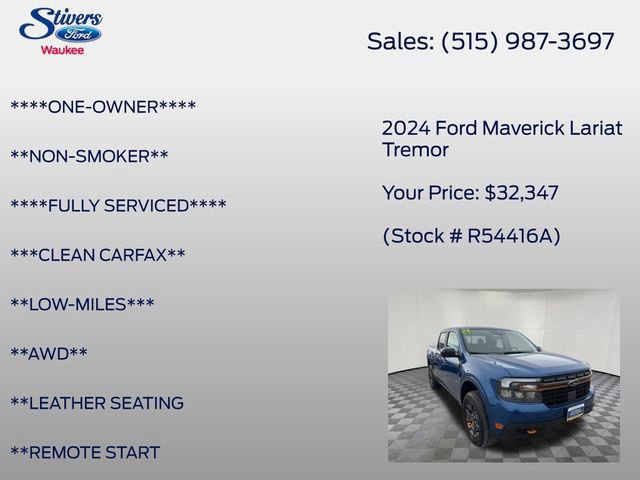 Certified 2024 Ford Maverick Tremor w/ Tremor Off-Road Package image 3