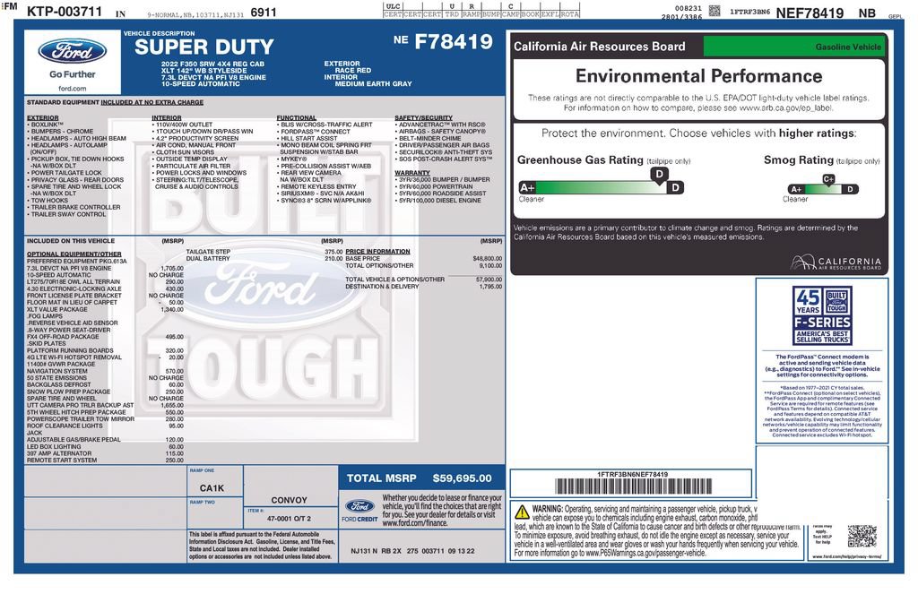 Certified 2022 Ford F350 XLT w/ XLT Value Package AWD/4WD image 36