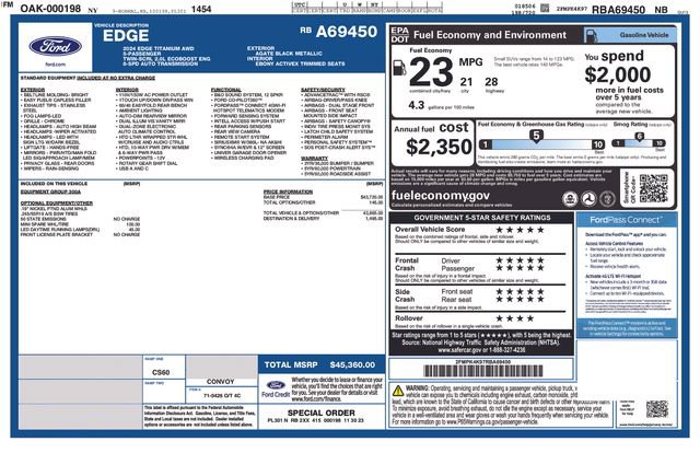 Certified 2024 Ford Edge Titanium AWD/4WD image 4
