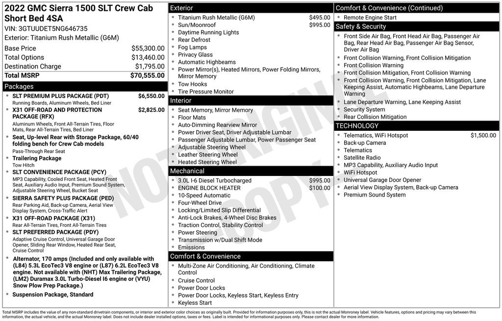 Used 2022 GMC Sierra 1500 SLT w/ SLT Premium Plus Package AWD/4WD image 41
