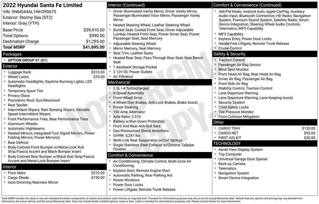 Used 2022 Hyundai Santa Fe Limited image 9