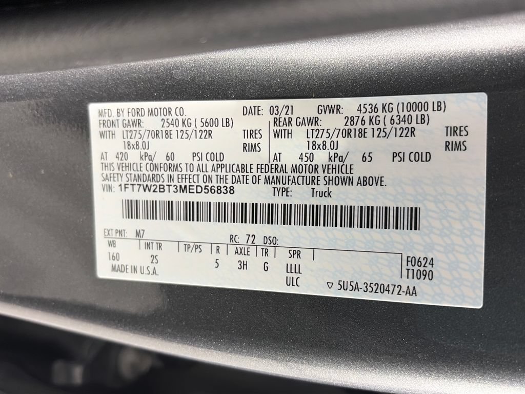 Certified 2021 Ford F250 XLT w/ XLT Value Package AWD/4WD image 9