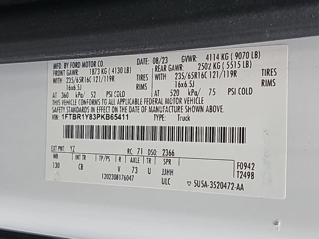Certified 2023 Ford Transit 250 Low Roof w/ Exterior Upgrade Package RWD image 36