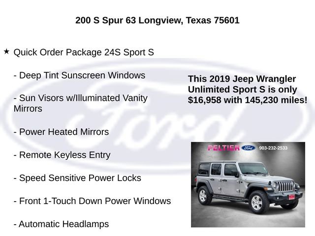 Used 2019 Jeep Wrangler Unlimited Sport S image 5