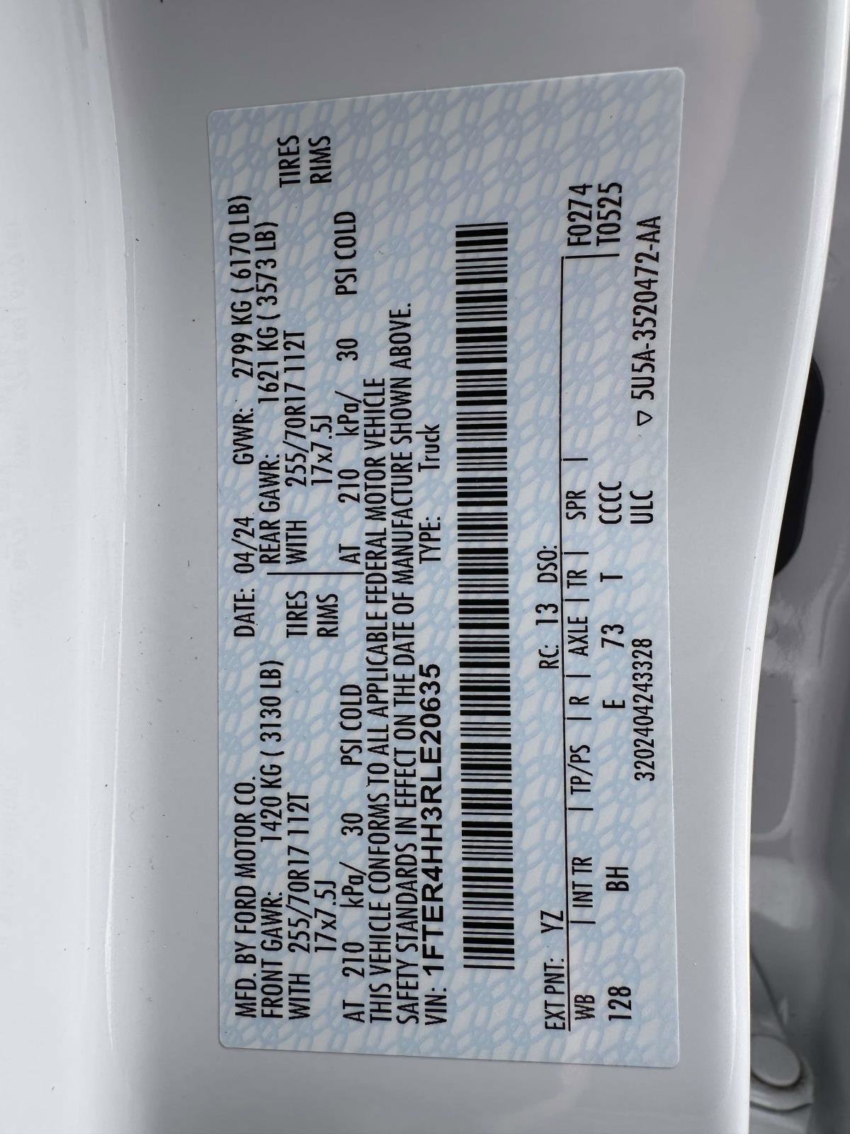 Certified 2024 Ford Ranger XLT w/ FX4 Off-Road Package image 31