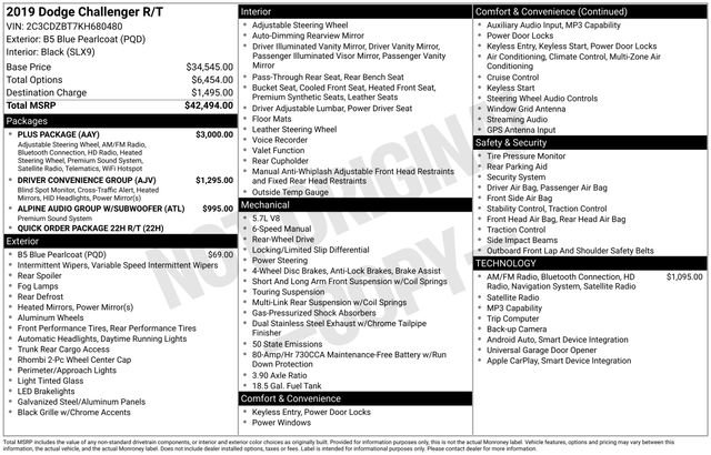 Used 2019 Dodge Challenger R/T w/ Plus Package image 27