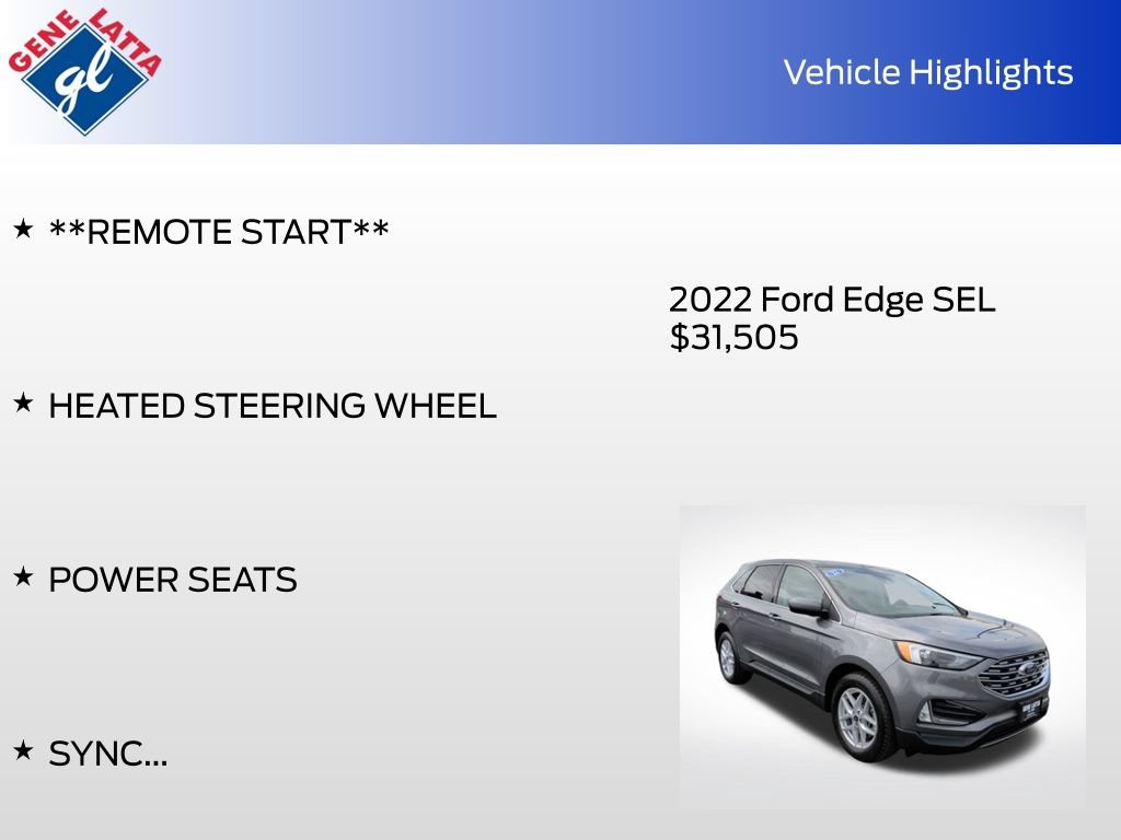 Certified 2022 Ford Edge SEL w/ Convenience Package AWD/4WD image 36
